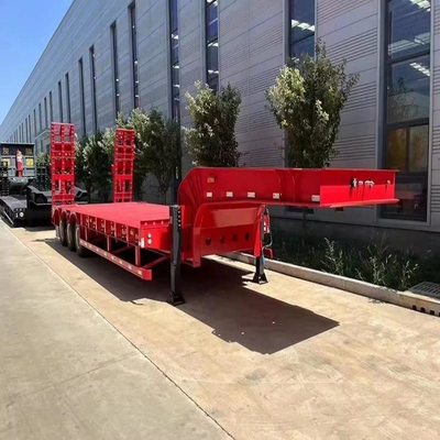 Directe 3 assen 40FT 60FT Container Chassis Flat Bed Semi-trailer met 12r22.5 banden