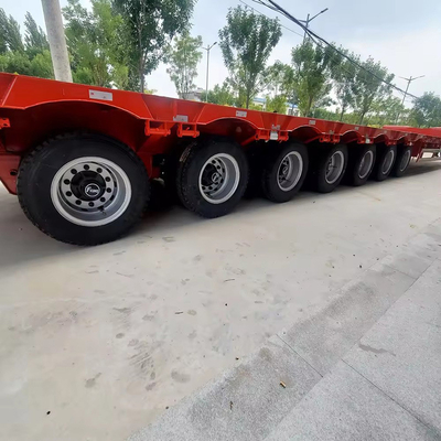 Drie lijnen zes assen 40 60 ton lange gooseneck lowbed trailer met 1820 mm loopvlak ijzer
