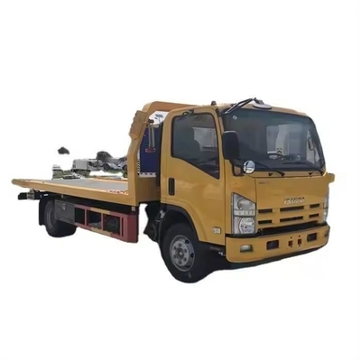 4X2 Flat Bed Recovery Truck voor voertuigvervoer Aanpasbare Chinese Wrecker Trailer