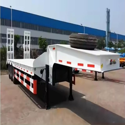 60t design graafmachine lader afneembare gooseneck lowboy truck trailer low bed semi trailer