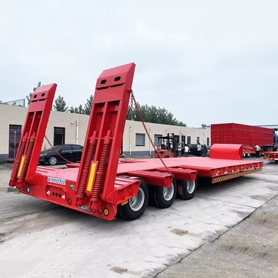 2.3 Achsennummer IJzer Groot laadvermogen Lage sleeptoestel met hydraulische opvouwbare ladder