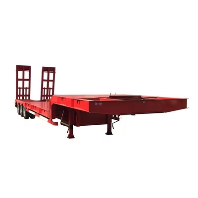 2.3 Achsennummer IJzer Groot laadvermogen Lage sleeptoestel met hydraulische opvouwbare ladder