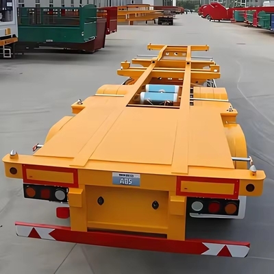 13500X3000X1550 mm ijzeren half-aanhanger met laag bed voor het transport van machines 13m platbed aanhanger