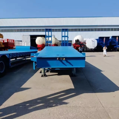 Laagbed aanhangwagens 3 assen 1820 mm loopvlak geschikt voor het vervoer van zwaar groot materieel