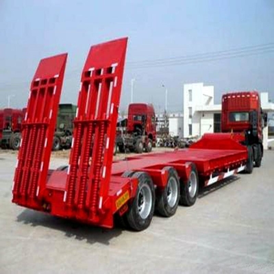 Aanpassing 3 Assen Graafmachine Transport 60ton Gebruikte laagbed half-trailers met 13t as