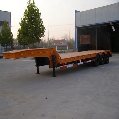 30t 40t 50t 2 3 Assen Gooseneck Low Bed Semi Trailer Mac Pherson Type Suspension Systems