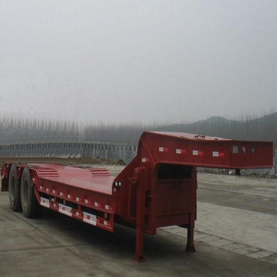 30t 40t 50t 2 3 Assen Gooseneck Low Bed Semi Trailer Mac Pherson Type Suspension Systems