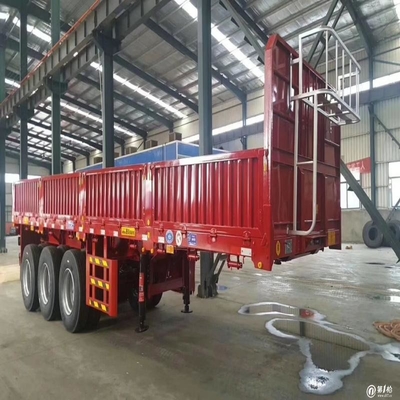 60 ton 3 assen uitbreidbare laagbed aanhangwagen / laag platbed semi-aanhangwagen / laag boy truck semi-aanhangwagen
