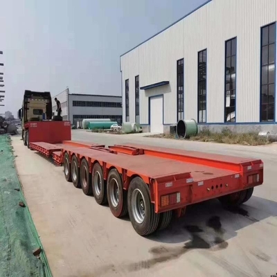 12 Bandnummer 20FT 40FT 45FT Container Transport Platbed Semi-trailer met Twist Lock