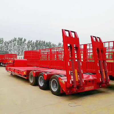 12 Bandnummer 20FT 40FT 45FT Container Transport Platbed Semi-trailer met Twist Lock