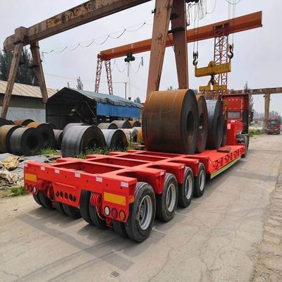 12 Bandnummer 20FT 40FT 45FT Container Transport Platbed Semi-trailer met Twist Lock