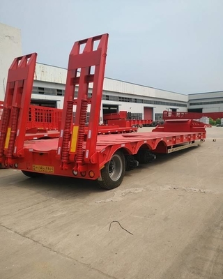 12 Bandnummer 20FT 40FT 45FT Container Transport Platbed Semi-trailer met Twist Lock