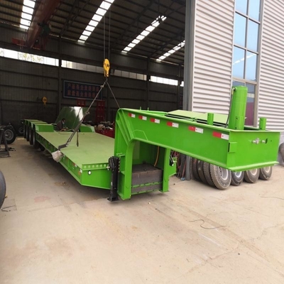 12 Bandnummer 20FT 40FT 45FT Container Transport Platbed Semi-trailer met Twist Lock