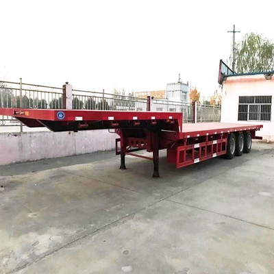 Heavy Duty Flatbed Mafi Semi Trailer met MacPherson-type ophanging en laag chassis