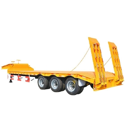 3-assige laagvlakke half-aanhangwagen voor containervervoer