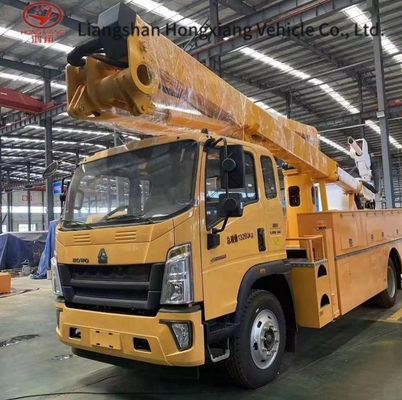 16m Hoogte Luchtoperatie Lifting Platform Truck Cutoff Brake Aanpasbaar