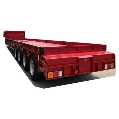 60-80 ton lage platbed aanhangwagen half-aanhangwagen met lichte belastingkwaliteit en 1820 mm loopvlak