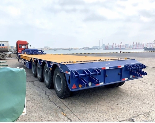 EHL9400L 4 assen laag chassis laag platbed half-aanhangwagen voor lichtvervoer
