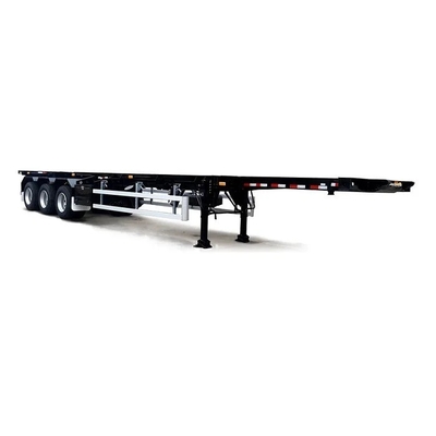 Remsysteem met dubbele leiding 3-assige 40-voet containertransport-skeletontrailer-oplegger