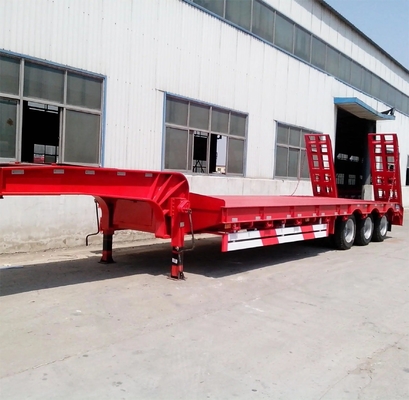 60 80 100 ton Gooseneck Low Loader Trailer Low Bed Lowboy Truck Trailer voor uw