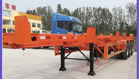 3-assige 40-voet container skelet chassis half-aanhangwagen en lage totale eigendomskosten