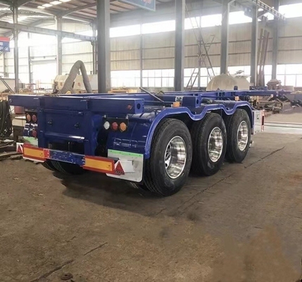 Flatbed 3-Axle 20- en 40-foot Dock Container Skeleton Truck Trailer voor langdurig gebruik