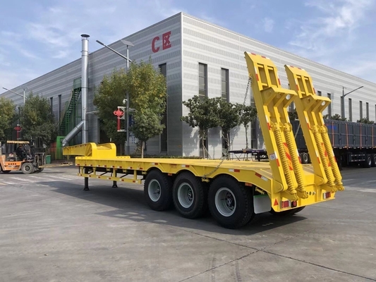 Zware lading 50 t-60 t 3/4 assen Lowboy/Low Deck/Platform/Loader voor het transport van graafmachines