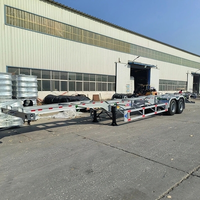20 40 voet skeletcontainer aanhangwagen half-aanhangwagen met dubbellijnremstelsel