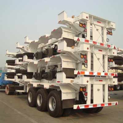 20 40 voet skeletcontainer aanhangwagen half-aanhangwagen met dubbellijnremstelsel