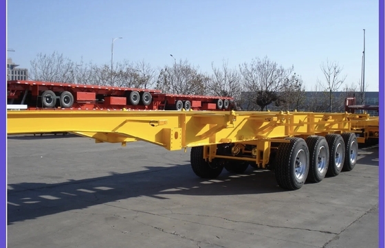 2/3/4 Assen Skeleton Frame Chassis Container Trailer met Multi-link Suspension System