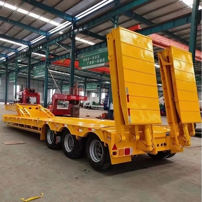 CCC ISO 40 ton zware gooseneck lage lading/bed truck aanhangwagen met een capaciteit van 2,5 ton