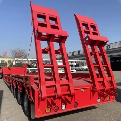 CCC ISO 40 ton zware gooseneck lage lading/bed truck aanhangwagen met een capaciteit van 2,5 ton
