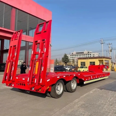 CCC ISO 40 ton zware gooseneck lage lading/bed truck aanhangwagen met een capaciteit van 2,5 ton