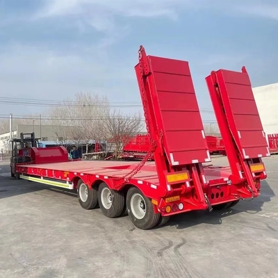 CCC ISO 40 ton zware gooseneck lage lading/bed truck aanhangwagen met een capaciteit van 2,5 ton