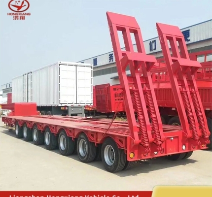 Op maat gemaakte treilers met een laag bed 3 assen voor het transport van zware graafmachines