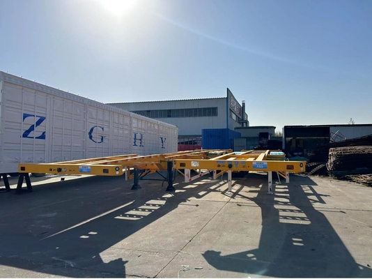 Dual Line Braking System Immobilize Design Semi-Trailer voor 20/40/45 FT Containers