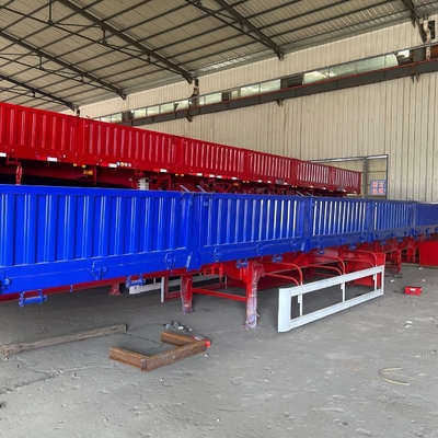 3-assige staal bulk lading zijwand half-aanhangwagen met aanpasbare specificaties