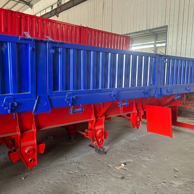 3-assige staal bulk lading zijwand half-aanhangwagen met aanpasbare specificaties