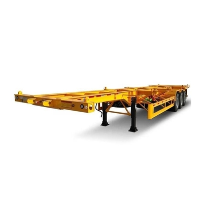 20 voet skelet chassis dump half-trailer met immobiliseren functie en 12 Twist-Lock