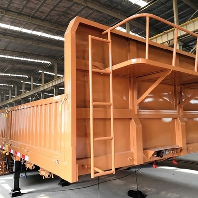 ABS antiblokkerend remsysteem 60 ton bulk cargo multifunctionele zijwandhalve aanhangwagen