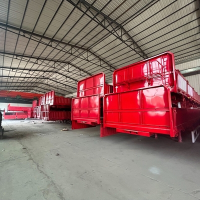 ABS antiblokkerend remsysteem 60 ton bulk cargo multifunctionele zijwandhalve aanhangwagen