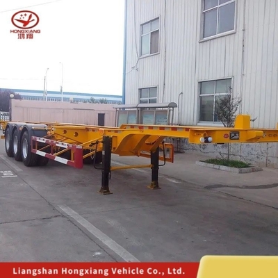 Meerdere schakels type halve aanhangwagen Container chassis aanhangwagen met dubbellijnremstelsel