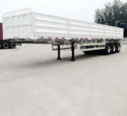 3-assige 40-80 ton lading zijwand vee hek aanhangwagen halve aanhangwagen voor eisen