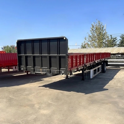 3-assige Dump Trailer Side Wall Dump Truck Semi-trailer met 1 jaar service na verkoop
