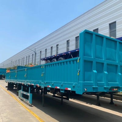 5.5 ton 3-assige zijdekanten multifunctionele dumphalve aanhangwagen voor zware toepassingen