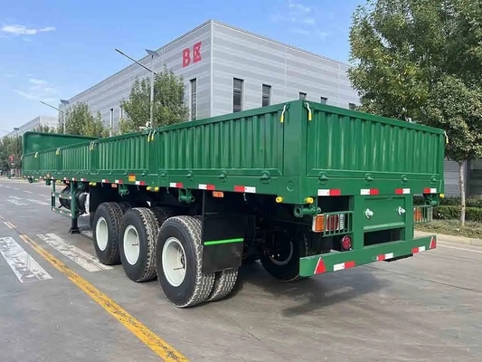 5.5 ton 3-assige zijdekanten multifunctionele dumphalve aanhangwagen voor zware toepassingen