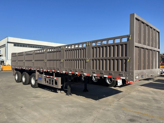 5.5 ton 3-assige zijdekanten multifunctionele dumphalve aanhangwagen voor zware toepassingen