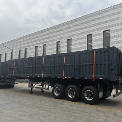 5.5 ton 3-assige zijdekanten multifunctionele dumphalve aanhangwagen voor zware toepassingen