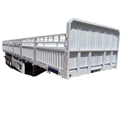 5.5 ton 3-assige zijdekanten multifunctionele dumphalve aanhangwagen voor zware toepassingen
