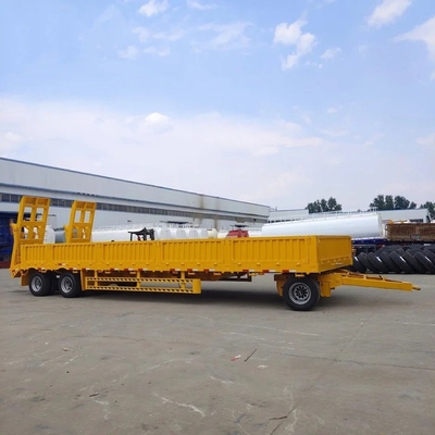 5.5 ton Lichte 3-assige zijwand Multifunctietractor Hydraulische ladder Halve aanhangwagen